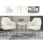 AVAWING Upholstered Dining Chair (Set of 6) Velvet Accent Arm Chair