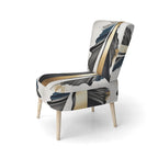 Designart  Black And Gold Cubic Expression VII  Upholstered Modern & Contemporary Accent Chair and Modern Arm Chair