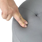 Adeco Velvet Round Tufted Ottoman Foot Rest Vanity Stool