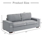 80  Modern Loveseat Couch 3 Seater Sofa