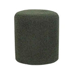 Adeco Footrest Ottoman 13 inches Fabric Stool for Living Room Bedroom