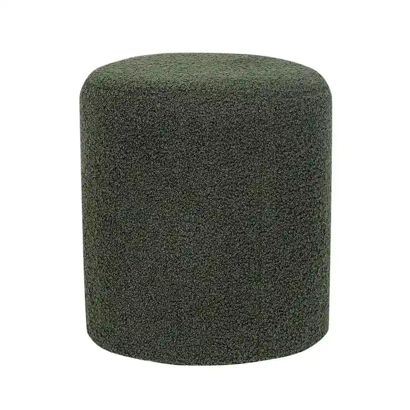 Adeco Footrest Ottoman 13 inches Fabric Stool for Living Room Bedroom