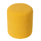 Adeco Footrest Ottoman 13 inches Fabric Stool for Living Room Bedroom