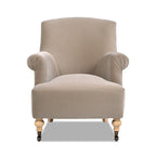 Eloise 30  Transitional Velvet Pleated Sock Arm Accent Chair