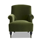 Eloise 30  Transitional Velvet Pleated Sock Arm Accent Chair