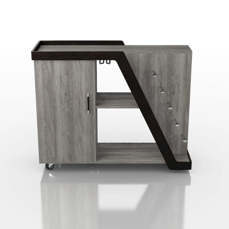 Furniture of America Tern Modern 6-shelf Mobile Wine Cabinet