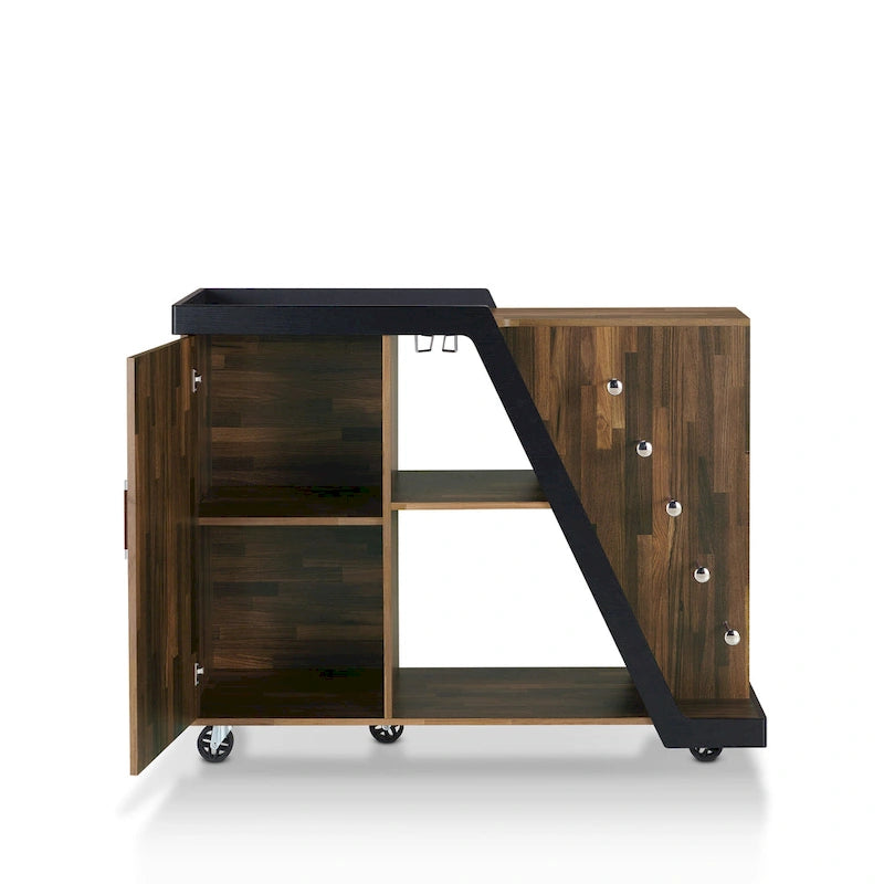 Furniture of America Tern Modern 6-shelf Mobile Wine Cabinet