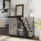 Furniture of America Tern Modern 6-shelf Mobile Wine Cabinet