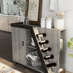 Furniture of America Tern Modern 6-shelf Mobile Wine Cabinet