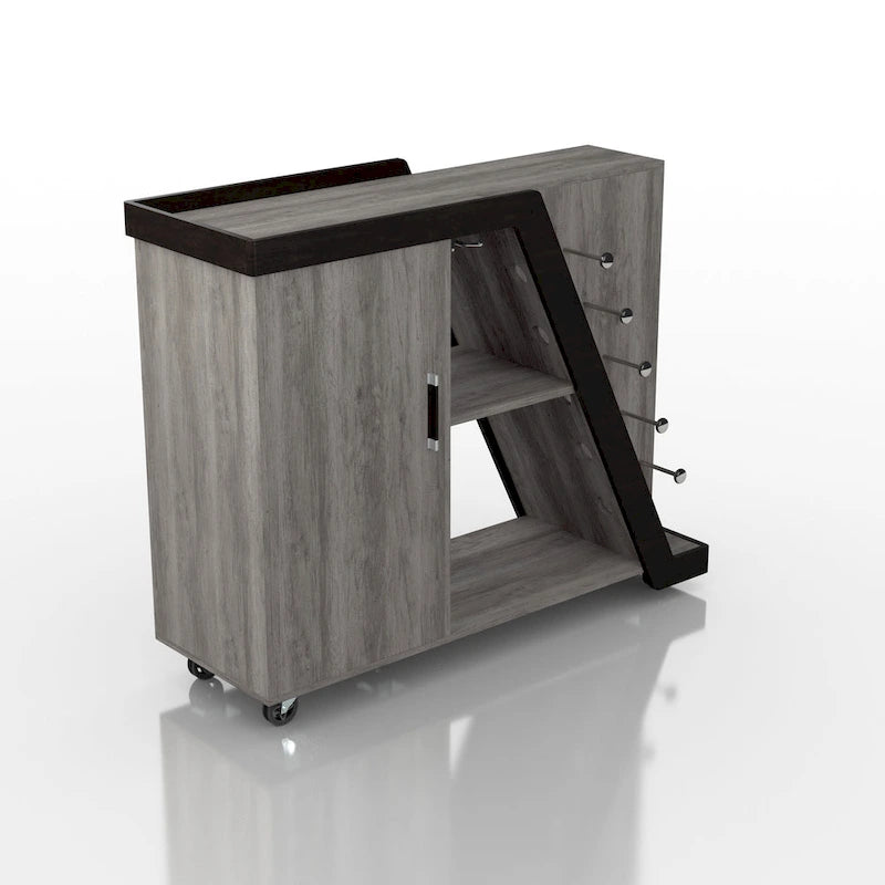 Furniture of America Tern Modern 6-shelf Mobile Wine Cabinet