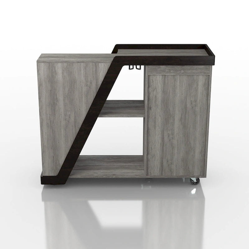 Furniture of America Tern Modern 6-shelf Mobile Wine Cabinet