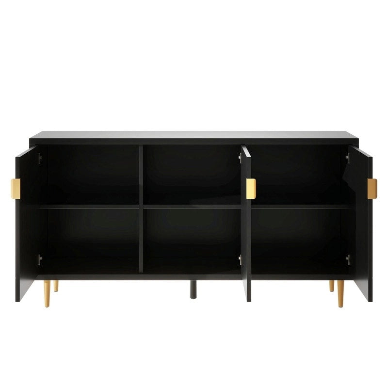70 inch Width Console Table with Adjustable Shelves