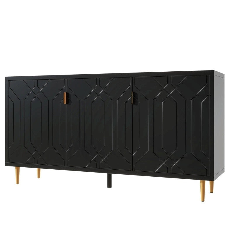 70 inch Width Console Table with Adjustable Shelves