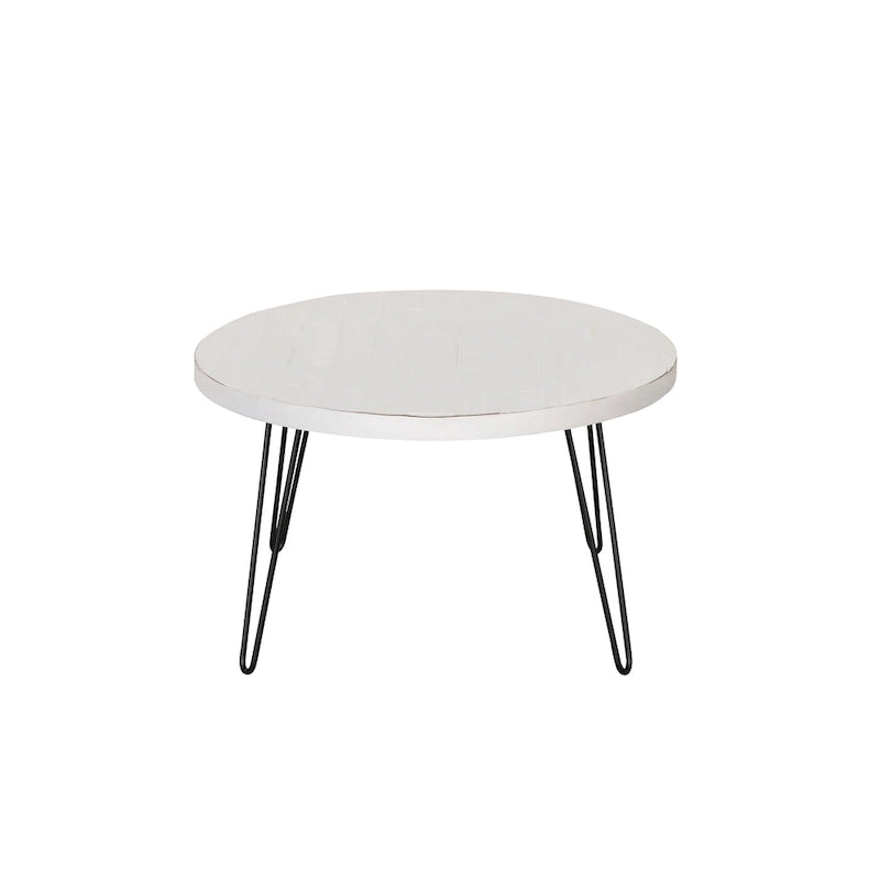 Raffles 44  Wood Oval Cocktail Table