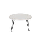 Raffles 44  Wood Oval Cocktail Table