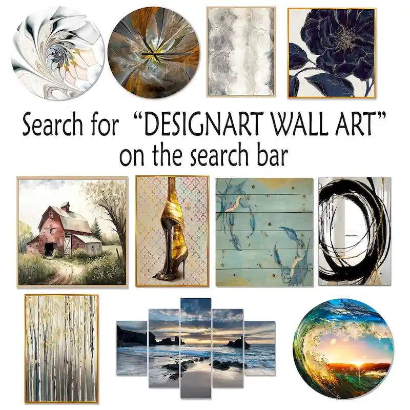 Designart  Geometric Abstraction III  Upholstered Abstract Shapes Accent Chair and Modern & Contemporary Arm Chair