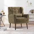 Chenille Fabric Accent Chair with Arm