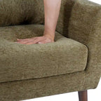 Chenille Fabric Accent Chair with Arm