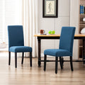 Grandview Upholstered Linen Fabric Dining Chair (Set of 2)