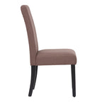 Grandview Upholstered Linen Fabric Dining Chair (Set of 2)