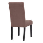 Grandview Upholstered Linen Fabric Dining Chair (Set of 2)
