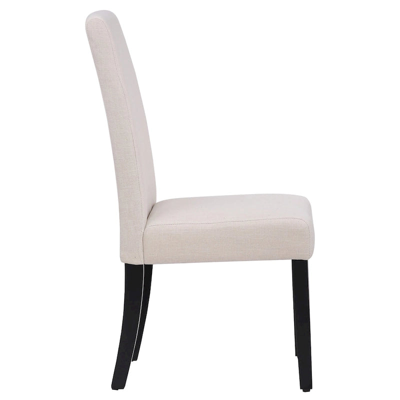 Grandview Upholstered Linen Fabric Dining Chair (Set of 2)