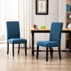Grandview Upholstered Linen Fabric Dining Chair (Set of 2)