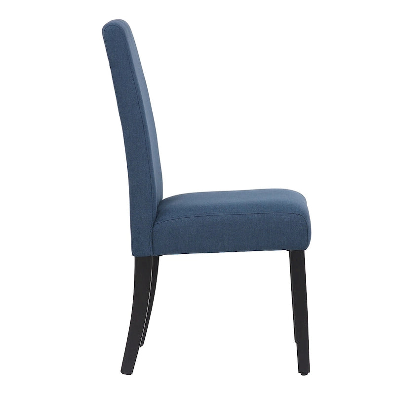 Grandview Upholstered Linen Fabric Dining Chair (Set of 2)