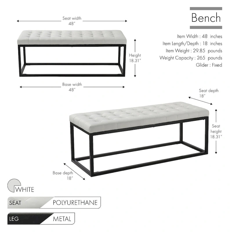 Porthos Home Marlena Side Bench