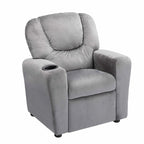 Pushback Kids Recliner Chair with Footrest & Cup Holders - Ultimate Comfort for Toddlers