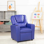 Pushback Kids Recliner Chair with Footrest & Cup Holders - Ultimate Comfort for Toddlers