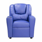 Pushback Kids Recliner Chair with Footrest & Cup Holders - Ultimate Comfort for Toddlers