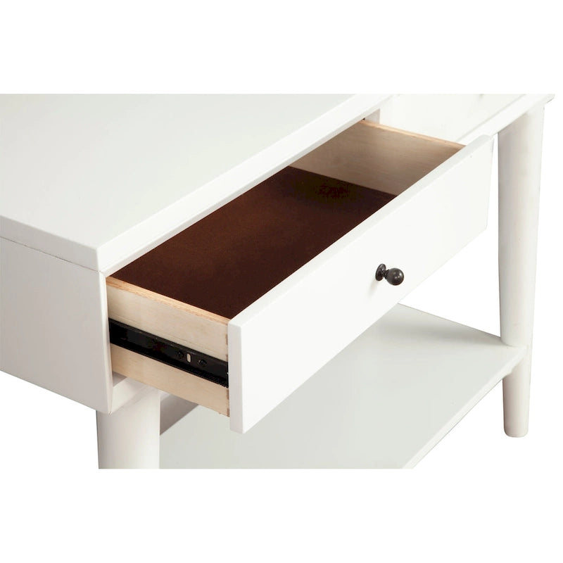 Alpine Furniture Flynn Mid Century Modern Console Table with 2 Drawers