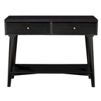 Alpine Furniture Flynn Mid Century Modern Console Table with 2 Drawers