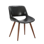 Carson Carrington Langa Faux Leather Mid-Century Dining Chair with Metal Legs