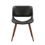 Carson Carrington Langa Faux Leather Mid-Century Dining Chair with Metal Legs