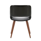 Carson Carrington Langa Faux Leather Mid-Century Dining Chair with Metal Legs