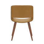 Carson Carrington Langa Faux Leather Mid-Century Dining Chair with Metal Legs