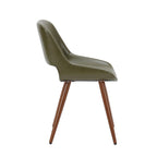 Carson Carrington Langa Faux Leather Mid-Century Dining Chair with Metal Legs