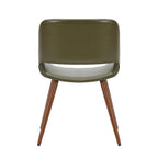 Carson Carrington Langa Faux Leather Mid-Century Dining Chair with Metal Legs