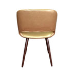 Carson Carrington Langa Faux Leather Mid-Century Dining Chair with Metal Legs