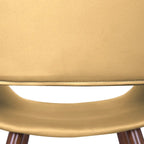 Carson Carrington Langa Faux Leather Mid-Century Dining Chair with Metal Legs