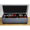 The Sole Candice Bay Blue Secret Shoe Storage Bench