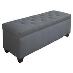 The Sole Candice Bay Blue Secret Shoe Storage Bench