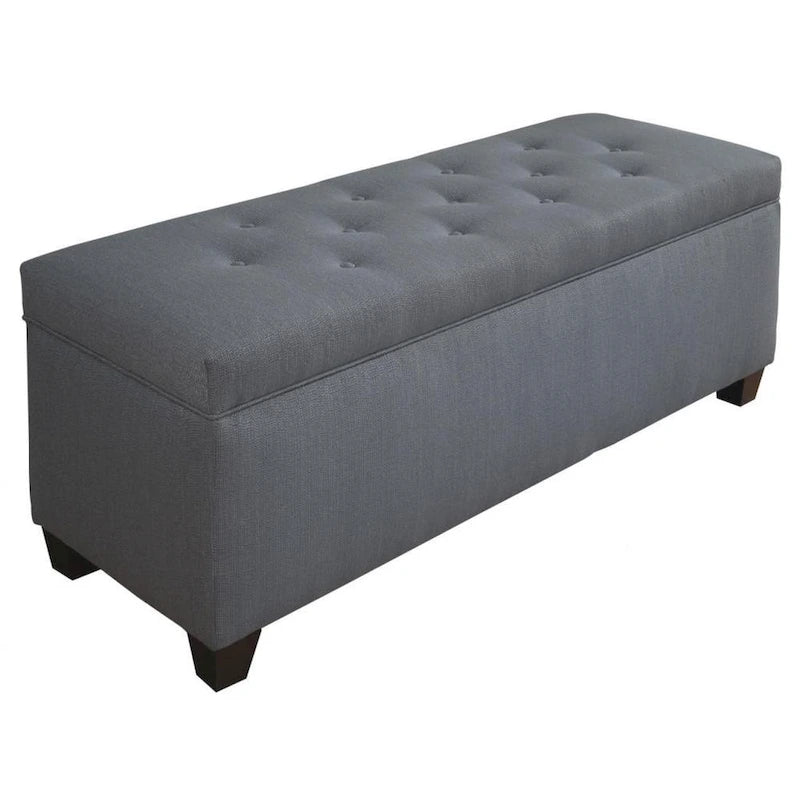 The Sole Candice Bay Blue Secret Shoe Storage Bench