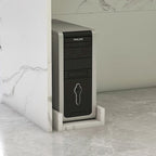 Timechee Reception Desk L-Shaped Counter Shelves Drawers Reception Table