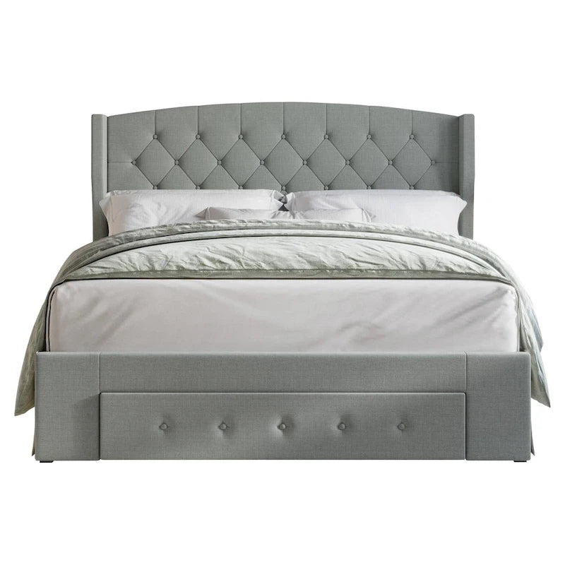 Fauna Tufted Upholstered Storage Panel Bed