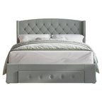 Fauna Tufted Upholstered Storage Panel Bed