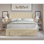 Fauna Tufted Upholstered Storage Panel Bed