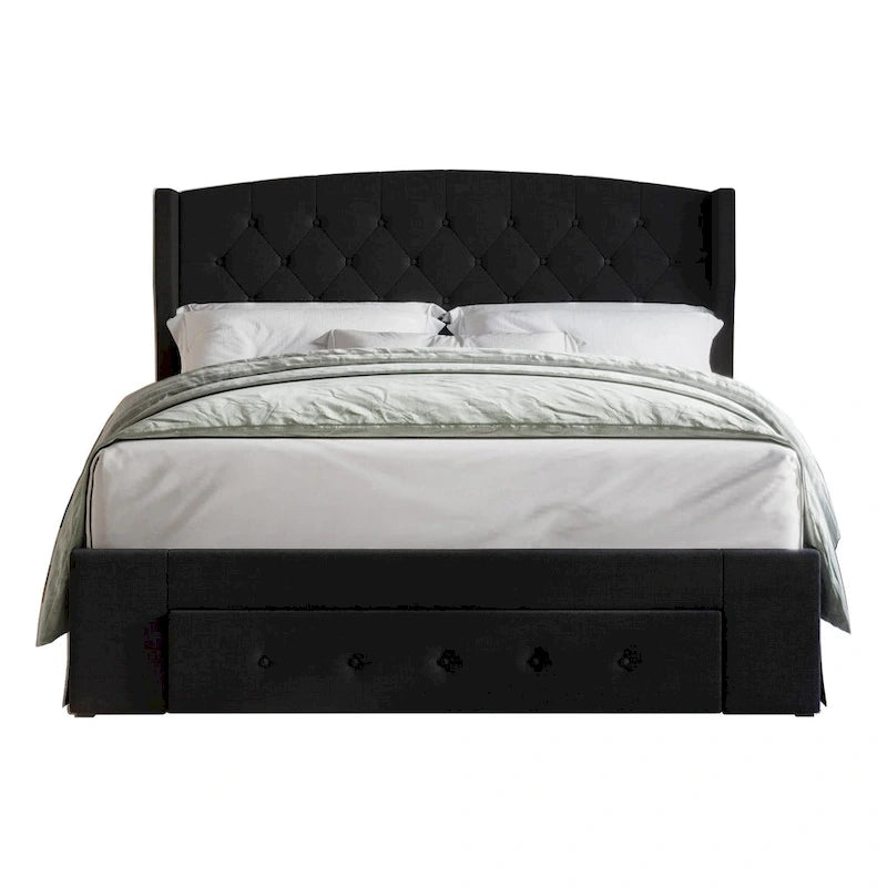 Fauna Tufted Upholstered Storage Panel Bed
